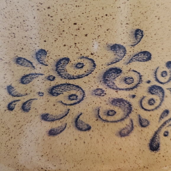 Vintage PYREX Homestead Pattern Casserole Dish | Blue and Tan 475-B 2.5 litres - Picture 13 of 16